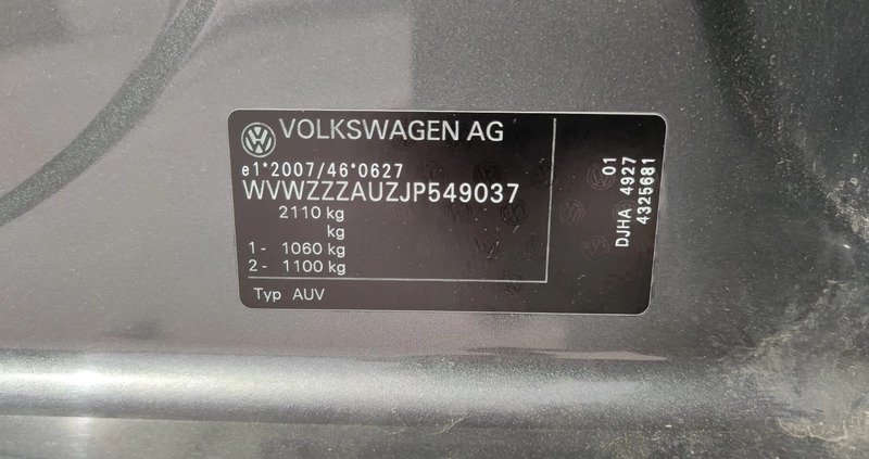 Volkswagen Golf cena 119900 przebieg: 152000, rok produkcji 2017 z Częstochowa małe 742